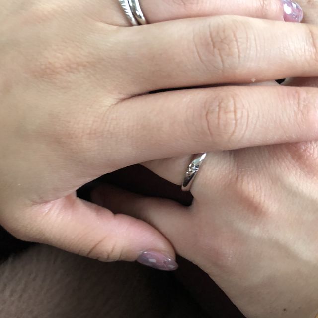 【俄(にわか)の口コミ】 ダイヤがとても輝いていて旦那が一目惚れでした（笑）他とは違ったデザイ…