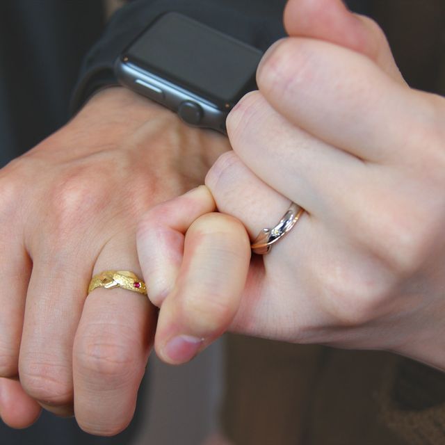 【kazariya Yuiの口コミ】 婚約指輪を購入していない分、結婚指輪はこだわって作ろうと思っていまし…