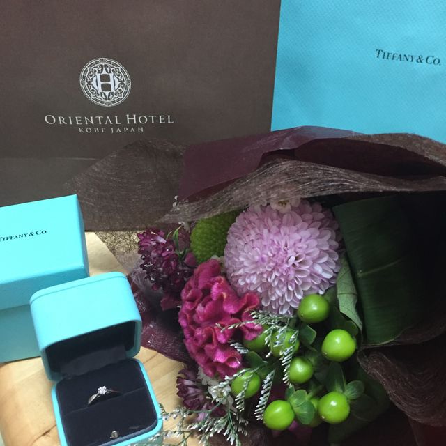 【ティファニー(Tiffany & Co.)の口コミ】 学生の頃からティファニーが大好きで、ティファニーの婚約指輪を贈ってい…