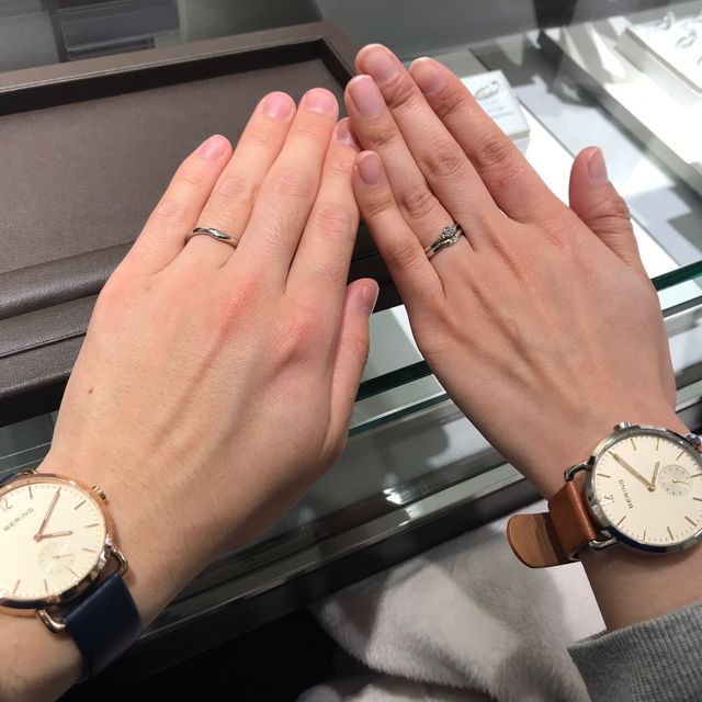 【アイプリモ(I-PRIMO)の口コミ】 彼からアイプリモの婚約指輪を貰ったので、結婚指輪も同じアイプリモにし…