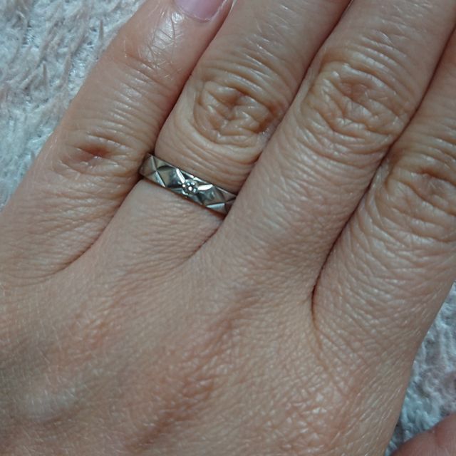 【シャネル(CHANEL)の口コミ】 結婚指輪はCHANELがいいとずっと思ってたので念願の！本当は一周ダイヤが…