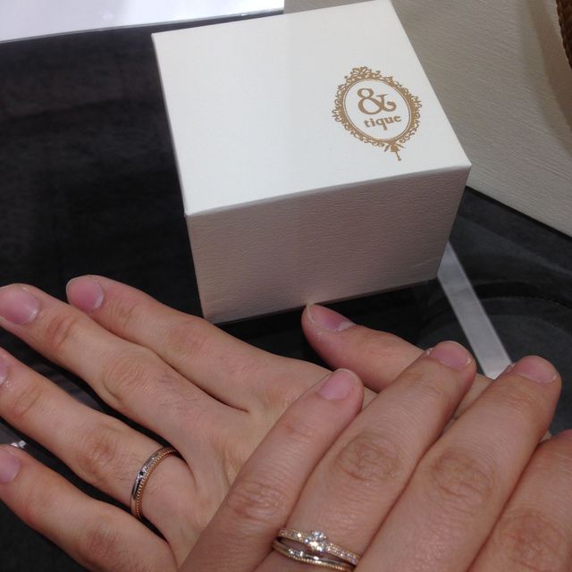 【&tique(アンティック)の口コミ】 今年1月にサプライズプロポーズをした時に、CHER LUV(シェールラブ)を婚約…