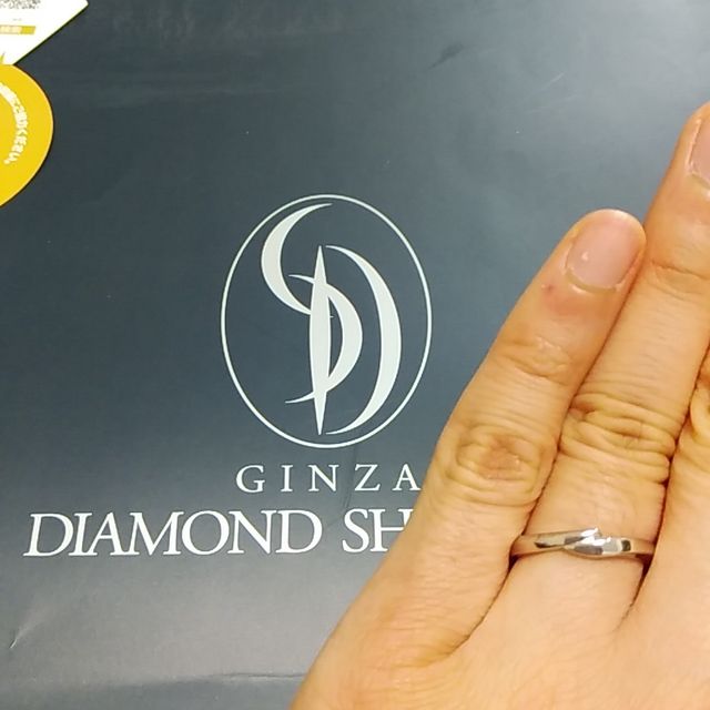 【銀座ダイヤモンドシライシの口コミ】 デザインは何個も見ましたが、アクアニーナを見させていただいたときに一…