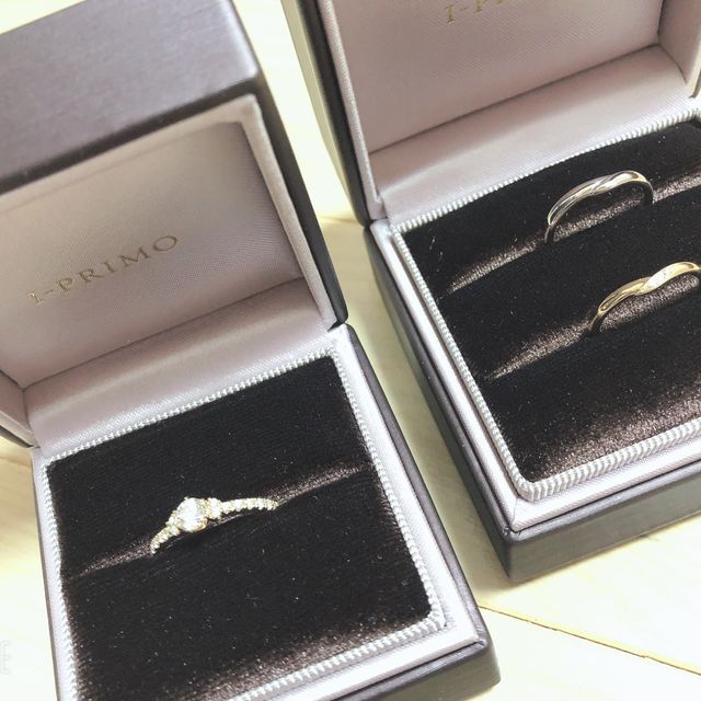 【アイプリモ(I-PRIMO)の口コミ】 デザインも輝きも綺麗で思い通りの指輪に出会いました。装着感もよく、肌…