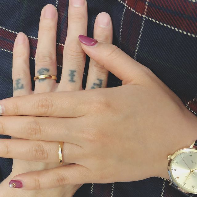 【THREE TREES(スリーツリーズ)の口コミ】 結婚指輪はブランド品を買ったりとかではなく、せっかくなら自分たちで作…