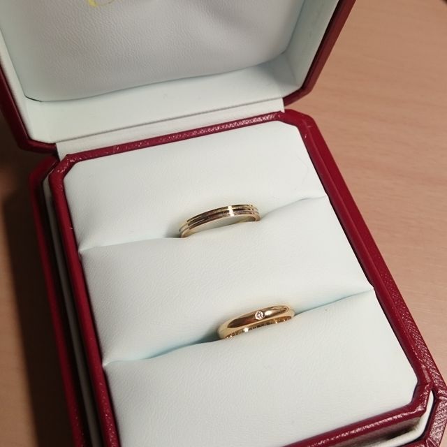 【カルティエ(Cartier)の口コミ】 ブランドは決めてあったので、結婚指輪は婚約指輪と違ってホームページで…