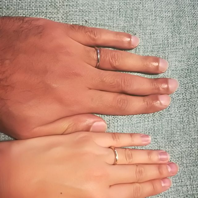 【銀座ダイヤモンドシライシの口コミ】 もともとプラチナとゴールドの2色使いがよく、いくつかのお店で試着をして…