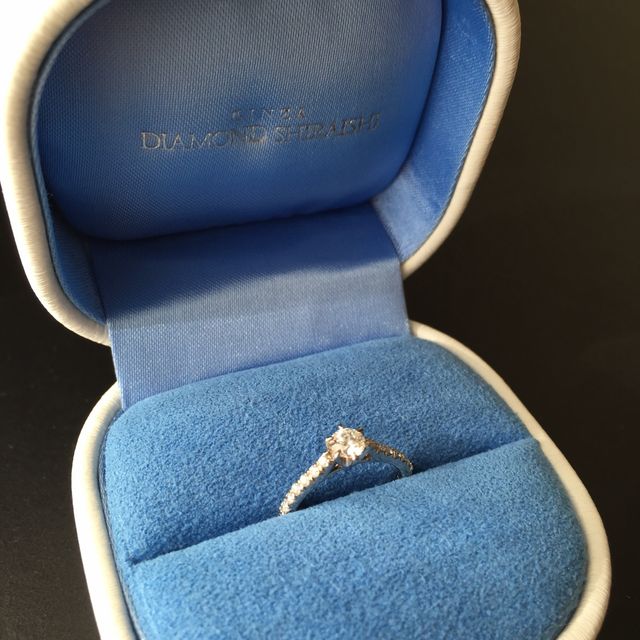 【銀座ダイヤモンドシライシの口コミ】 細身のリングとダイヤがまわりについてるエタニティタイプだったところ、…