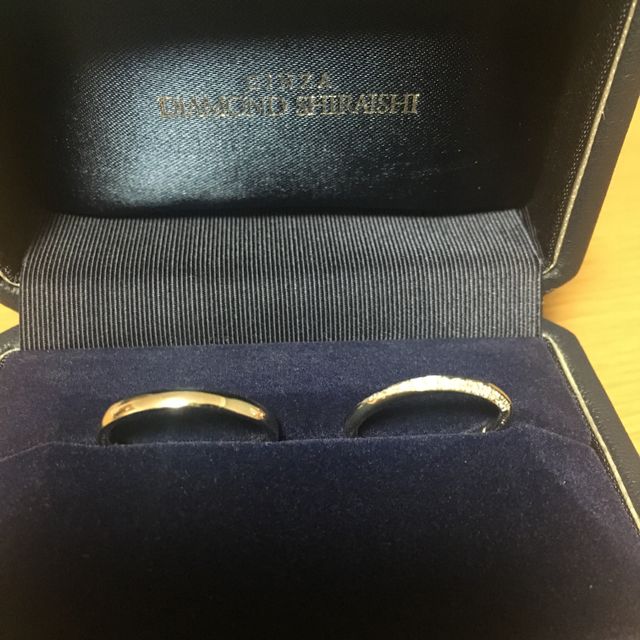 【銀座ダイヤモンドシライシの口コミ】 プラチナの綺麗さデザイン、付け心地も凄く良くて値段設定も手頃で良かっ…