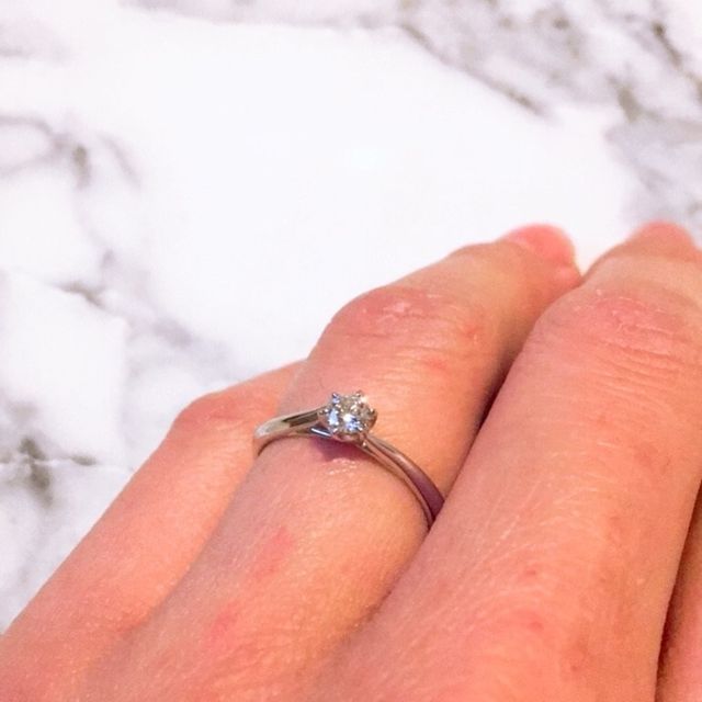 【銀座ダイヤモンドシライシの口コミ】 シンプルなデザインで探していたことと、想定していた価格にはまっていた…