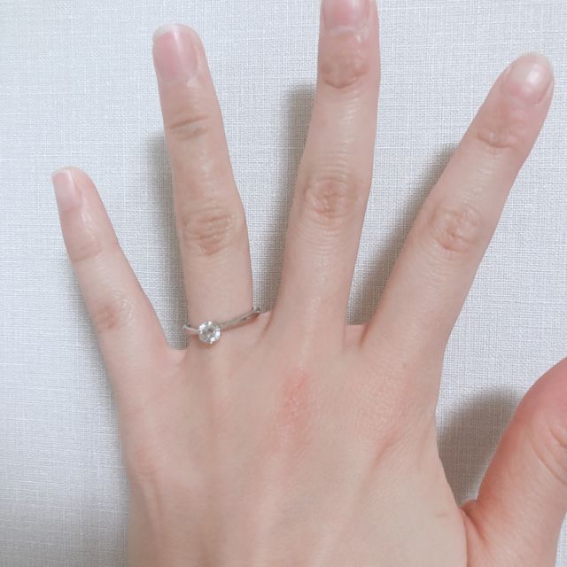 【銀座ダイヤモンドシライシの口コミ】 リングの種類がたくさんあり、自分の好みを選べた点。(個人的にシンプルな…