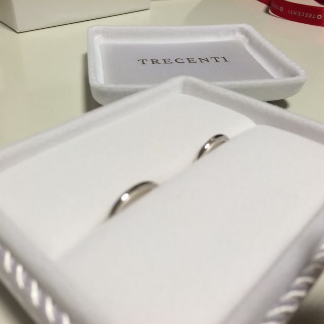 【TRECENTI(トレセンテ)の口コミ】 主人と相談して決めました。「ミル打ち」というデザインに、主人が一目惚…