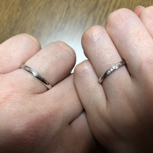 【アイプリモ(I-PRIMO)の口コミ】 リング幅が太すぎず、ストレートでも少し凝ったデザインになっており、普…