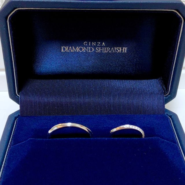 【銀座ダイヤモンドシライシの口コミ】 たくさんありましたが、一番はやはりデザインです。シンプルすぎず、かと…
