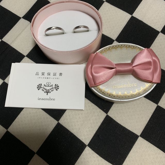 【insembre(インセンブレ)の口コミ】 ネットでいろいろと見たのですが、彼と私が気に入ったデザインだったのと…