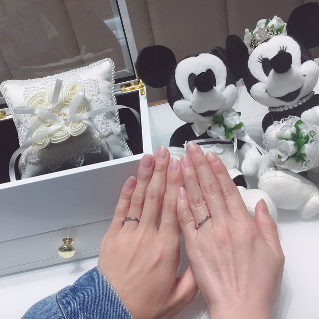 【4℃ BRIDAL(ヨンドシーブライダル)の口コミ】 指輪のデザインはもちろんですが、指とのバランスも大切にして選びました…