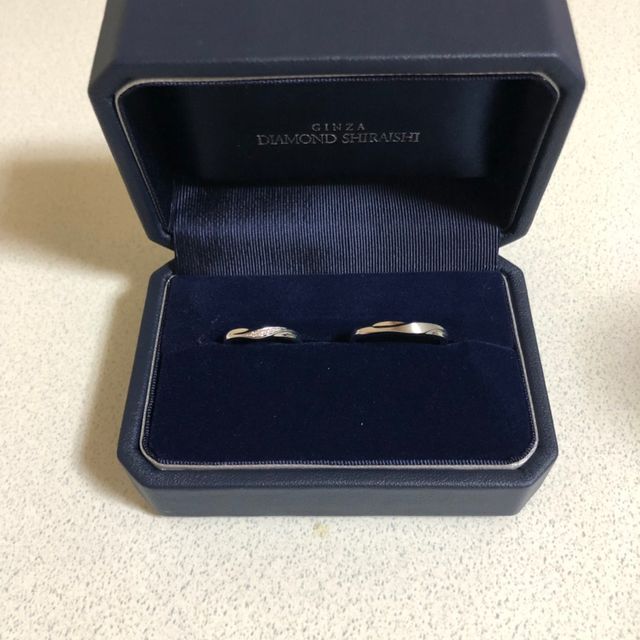 【銀座ダイヤモンドシライシの口コミ】 指輪を選ぶ際、お互いが気に入ったデザインにしようとなっていたのですが…