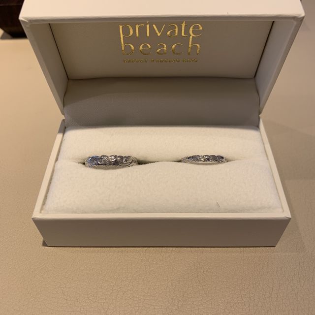 【PRIVATE BEACH(プライベートビーチ)の口コミ】 もともと、ハワイアンジュエリー のリングを探していて、デザインが可愛い…