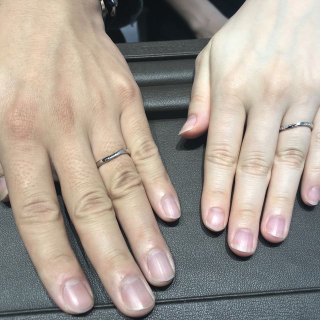 【アイプリモ(I-PRIMO)の口コミ】 夫がエンゲージリングをアイプリモさんで購入してくれたので、マリッジリ…