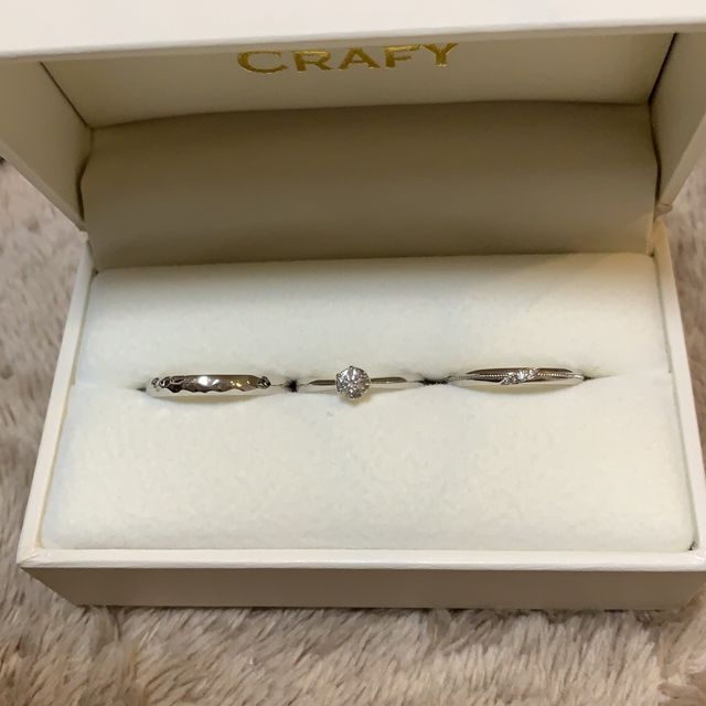 【CRAFY(クラフィ)の口コミ】 仕事柄、夫婦共指輪をつけることができないので、結婚指輪はいらないかな…