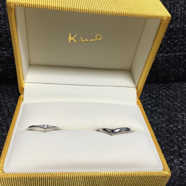 【ケイウノ ブライダル(K.UNO BRIDAL)の口コミ】 私も旦那もつけ心地が気に入りほぼ即決でした。一生使うものなので一応他…