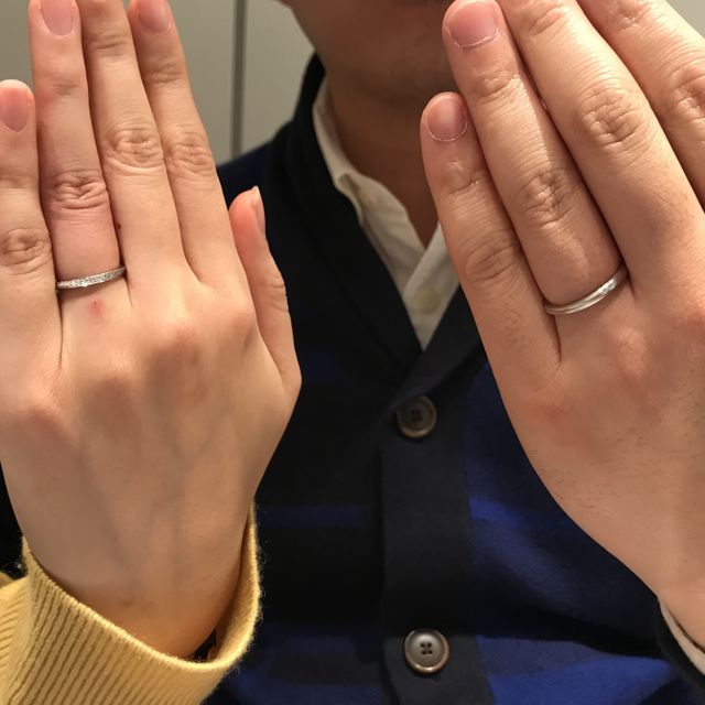 【銀座ダイヤモンドシライシの口コミ】 付き合っていた時から、お互いにちょっとずつ貯めていたお金で購入しまし…