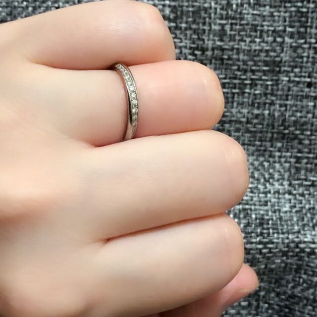 【4℃ BRIDAL(ヨンドシーブライダル)の口コミ】 結婚するまでに着けていたペアリングはダイヤがセンターにあるもので良く…