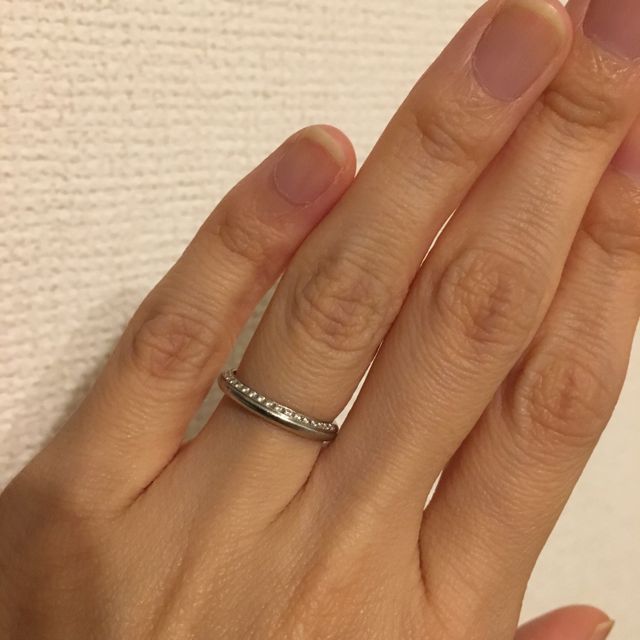 【アイプリモ(I-PRIMO)の口コミ】 婚約指輪と2連付けがしたくて、それを相談したところこちらを勧められまし…