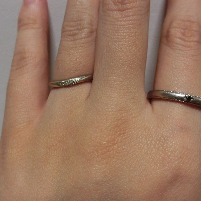 【エクセルコダイヤモンド(EXELCO DIAMOND)の口コミ】 とにかくデザインが気に入ったのでエクセルコさんにしました！本で見てど…