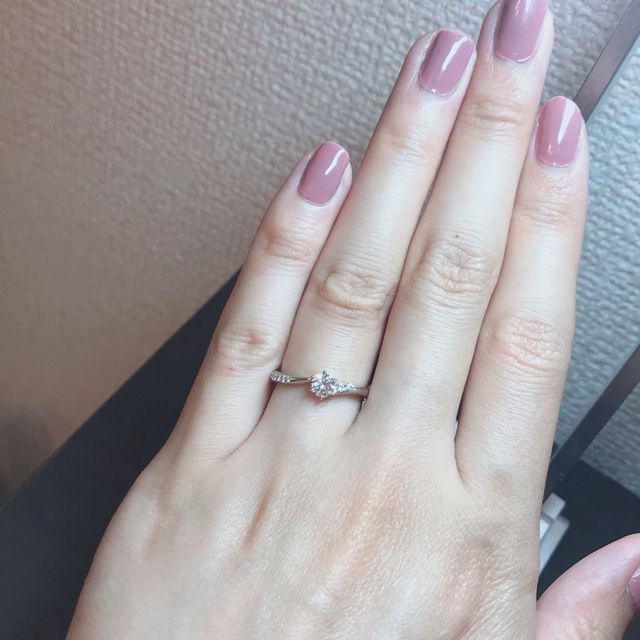 【アイプリモ(I-PRIMO)の口コミ】 普段でも着けていられるような、あまりダイヤモンドが主張しないデザイン…