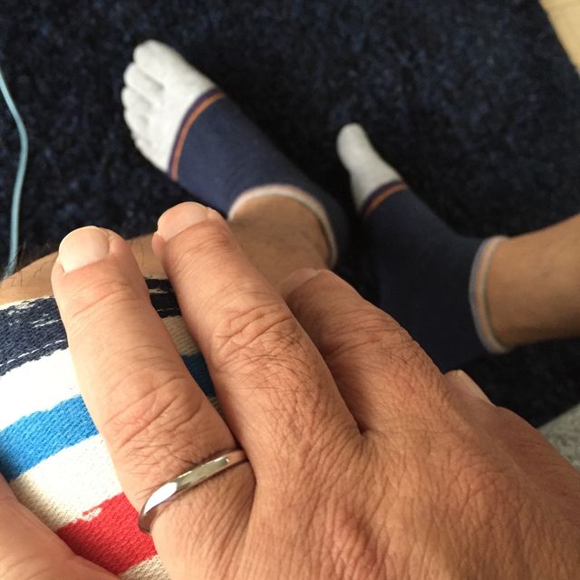 【Pink Dolphin Diamond(ピンクドルフィンダイヤモンド)の口コミ】 デザインも素敵だったけど 一番の決めては やっぱり 指輪の中の刻印でドル…