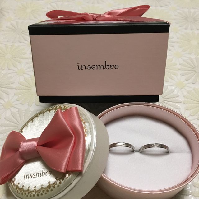 【insembre(インセンブレ)の口コミ】 指輪のブランドのコンセプトが1番決め手になりました。
インセンブレと言…