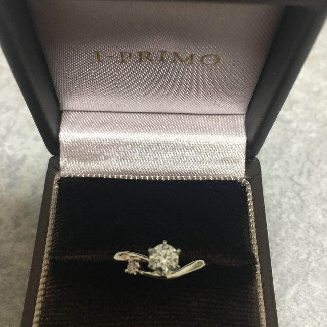 【アイプリモ(I-PRIMO)の口コミ】 シンプルでキラキラし過ぎず、ピンクダイヤモンドがついてても、重ね付け…