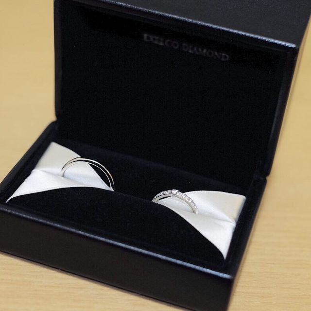 【エクセルコダイヤモンド(EXELCO DIAMOND)の口コミ】 新婦はハーフテタニティのタイプで探していました。サンドリヨンはハーフ…