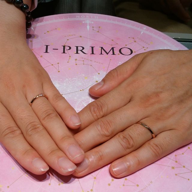 【アイプリモ(I-PRIMO)の口コミ】 ベビーゴールドの色合いに惹かれました！ダイヤも控えめですが、たくさん…