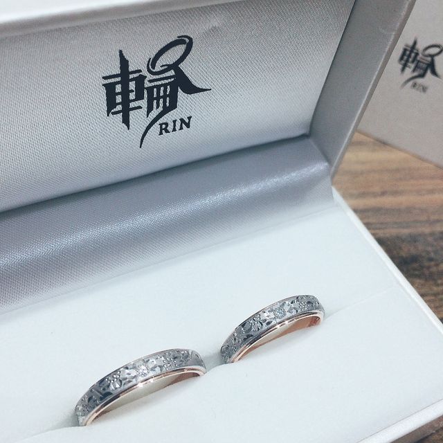 【輪-RIN-の口コミ】 他の人とかぶらないようなデザインの結婚指輪を探していたところ、桜子に…