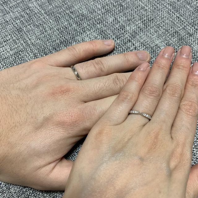 【銀座ダイヤモンドシライシの口コミ】 デザインは、ネットで下見した時から「これだっ！」と思ってました。他の…