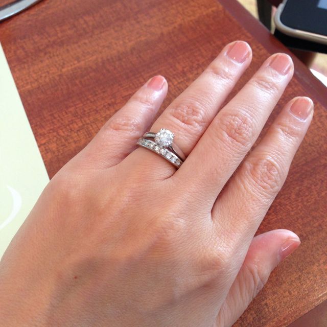 【ティファニー(Tiffany & Co.)の口コミ】 エタニティーリングというのは決めていたのですが、ブランド、ダイヤの形…