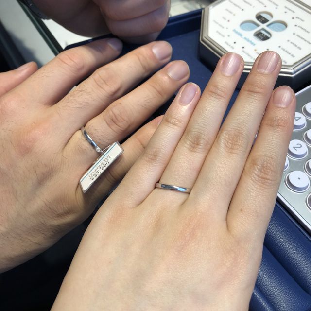 【銀座ダイヤモンドシライシの口コミ】 指にとても馴染む感じとシンプル加減がちょうどいいことが1番な決めてでし…