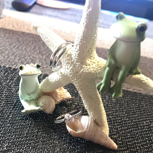 【銀座ダイヤモンドシライシの口コミ】 指輪の周りにたくさん小さなダイヤが付いているものが良かったので、そう…