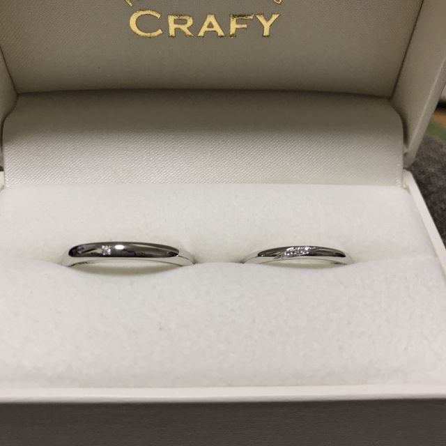 【CRAFY(クラフィ)の口コミ】 ノーマルな甲丸タイプのものを作成しました。2本ともプラチナにしましたが…