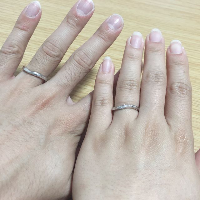 【アイプリモ(I-PRIMO)の口コミ】 元々持っていたペアリングと重ね付けをしたかったのでペアリングと合うデ…