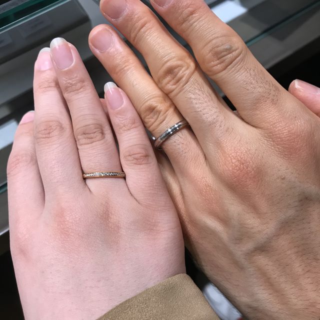 【アイプリモ(I-PRIMO)の口コミ】 私の指が小さくて白いので少しでも指が綺麗にみえるように小さいダイヤが…