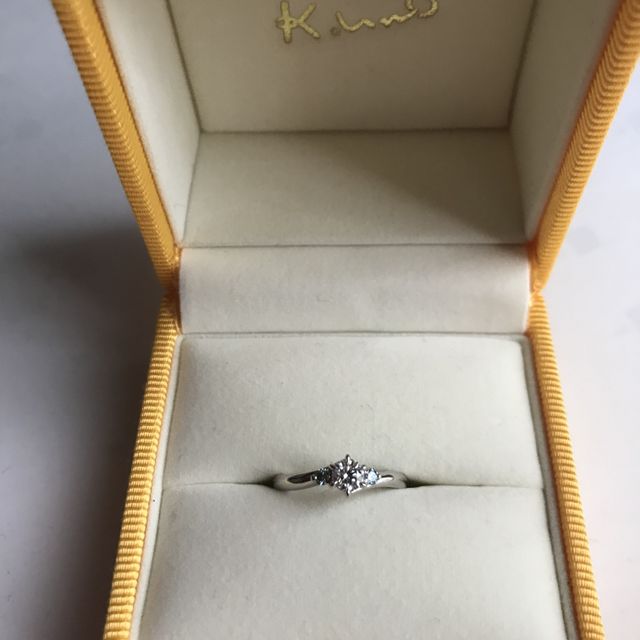 【ケイウノ ブライダル(K.UNO BRIDAL)の口コミ】 一つしかない指輪を渡したかったため、オーダーして作っていただきました…