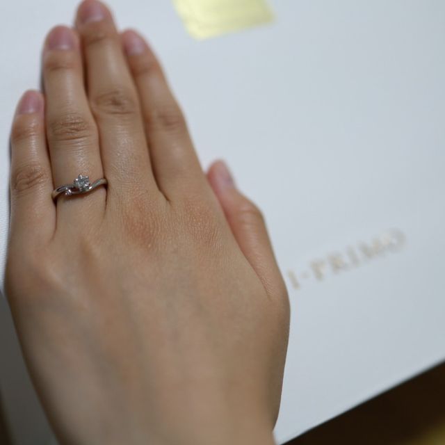 【アイプリモ(I-PRIMO)の口コミ】 着けた時にピンクダイヤとアシンメトリーのデザインが可愛くて購入しまし…