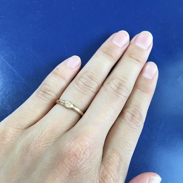 【PORTADA(ポルターダ)の口コミ】 彼と同じデザインにしたかったので、シンプルで、あまり細すぎず太すぎず…