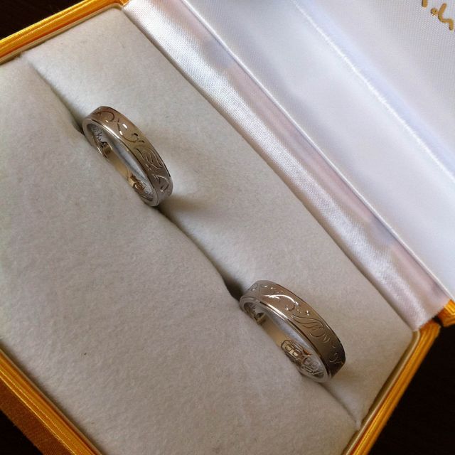 【ケイウノ ブライダル(K.UNO BRIDAL)の口コミ】 あまり細すぎず、デザインも他の人とかぶらないものを探していたところ、…