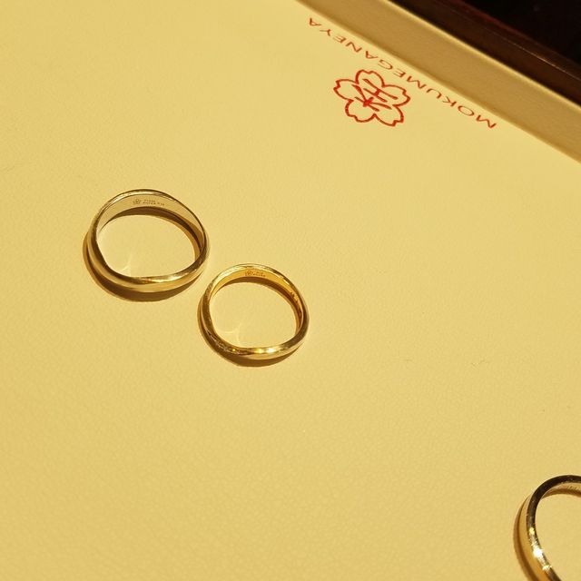 【杢目金屋(もくめがねや)の口コミ】 写真で見た感じははっきり模様だったけど、実際目て見るとそんなにくっき…