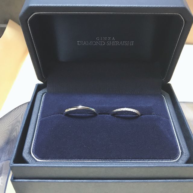 【銀座ダイヤモンドシライシの口コミ】 デザインが気に入りました！
ダイヤモンドが複雑に細かい部分まで入ってい…