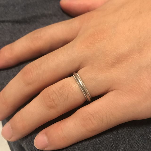 【ティファニー(Tiffany & Co.)の口コミ】 私の婚約指輪がTiffanyだったので、結婚指輪もTiffanyがいいねとの事でTif…